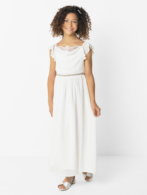 Girls ivory communion dress