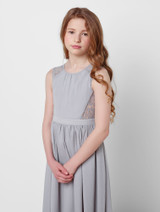 Girls grey party dress - Harper