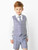 boys blue check suit