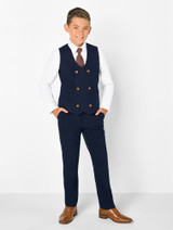 Navy pageboy suit