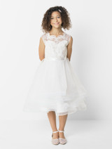 Ivory flower girl dress - Jessica