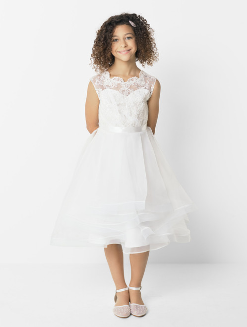 Ivory flower girl dress - Jessica
