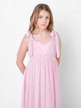 Girls pink occasion dress