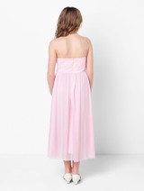 Pink flower girl dress