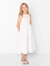 Girls white communion dress