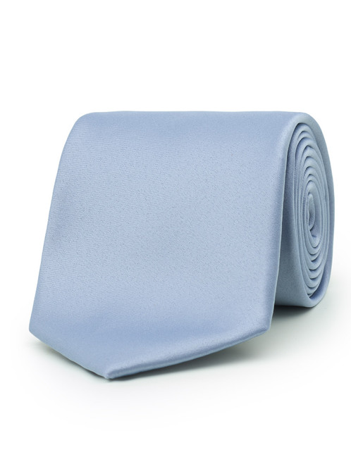 Boys ice blue full length tie