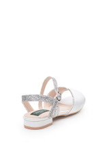 White flower girl shoes