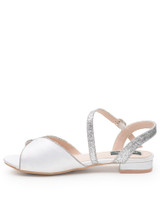 Girls white party shoe
