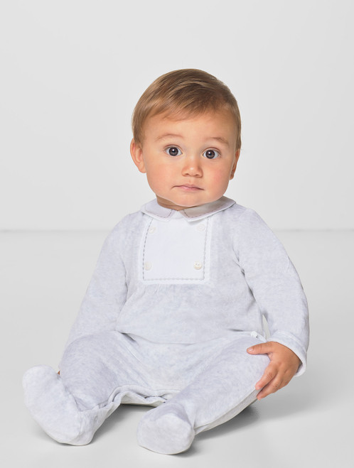 baby boys grey romper