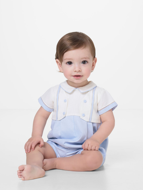 blue romper