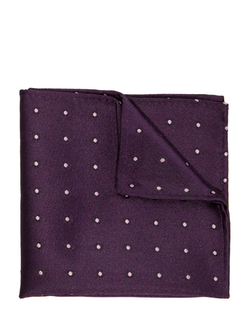 boys purple polka dot hanky