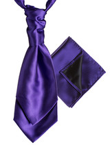 Purple cravat and hanky