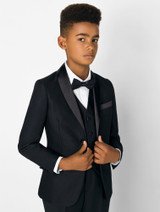 Black tuxedo suit
