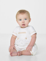 Baby boys champagne romper