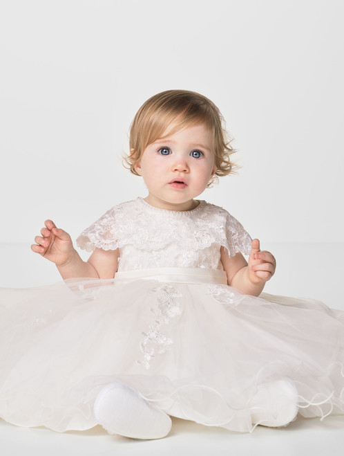 Baby girls ivory dress