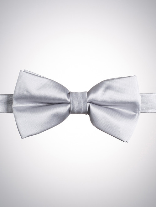 Boys silver dickie bow