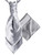 Silver cravat and hanky