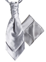 Silver cravat and hanky