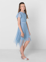 Girls blue party dress