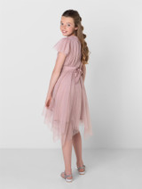 Girls sustainable pink party dress