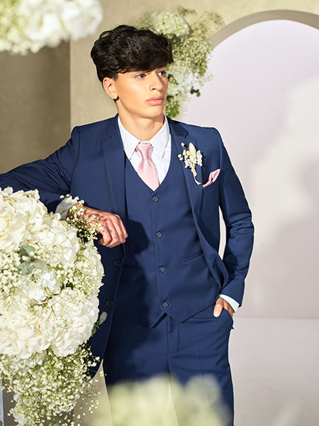 Shop the Monaco blue boys suit at Roco