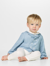 Baby boys blue romper